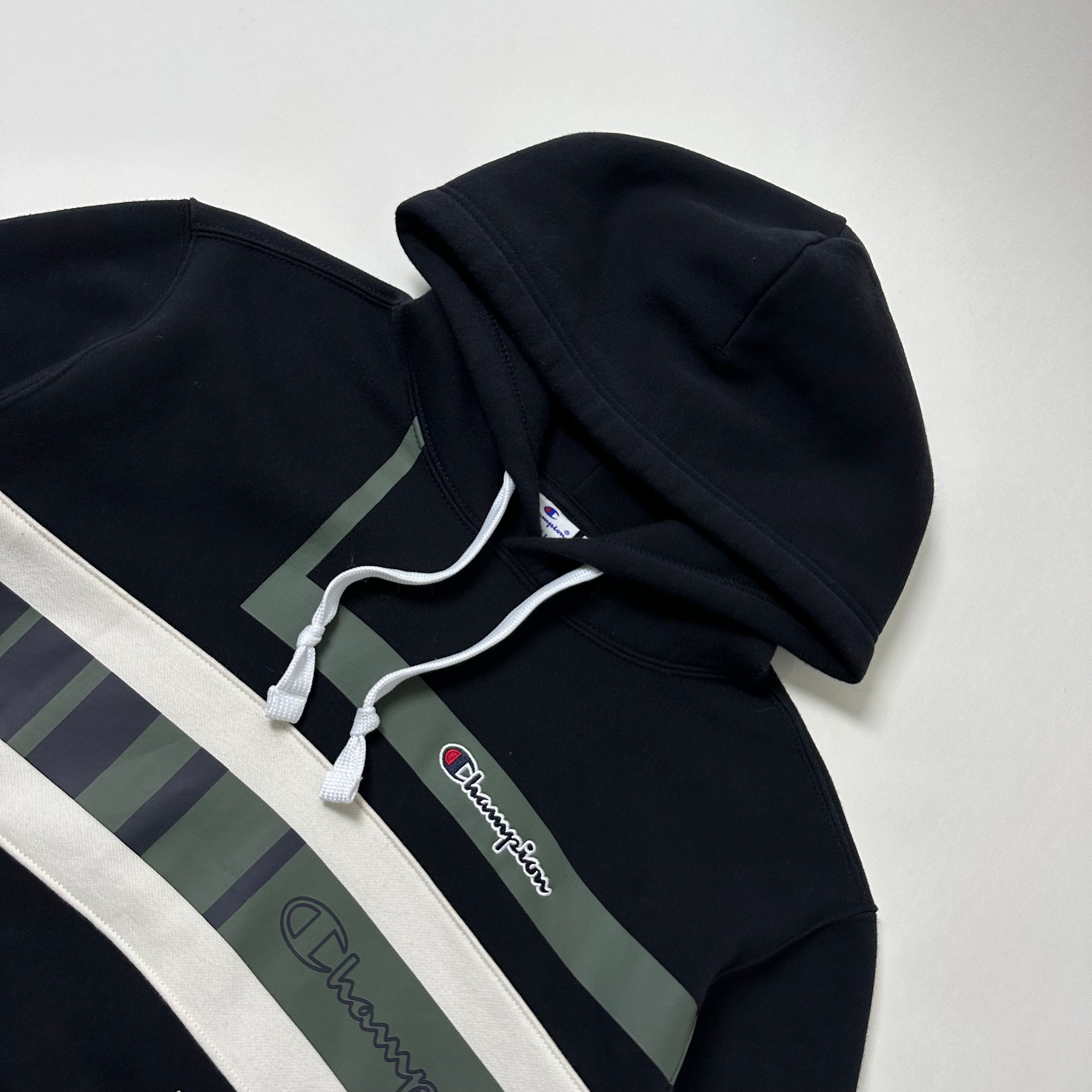Champion Hoodie Jacket “Organic Cotton” in Black Size Small (Fits Medium) — SOLD