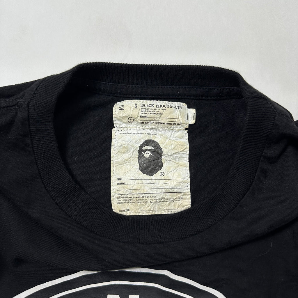 BAPE A Bathing Ape x Chocoolate Collaboration T-shirt Black Medium