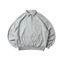 Champion Polo Sweatshirt in Light Gray (Size Medium) Boxy Fit