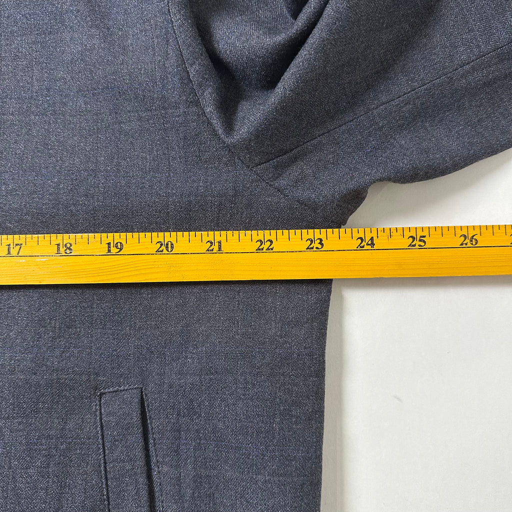 Septwolves Harrington Jacket in Plain Pattern Charcoal Gray (Size Large)