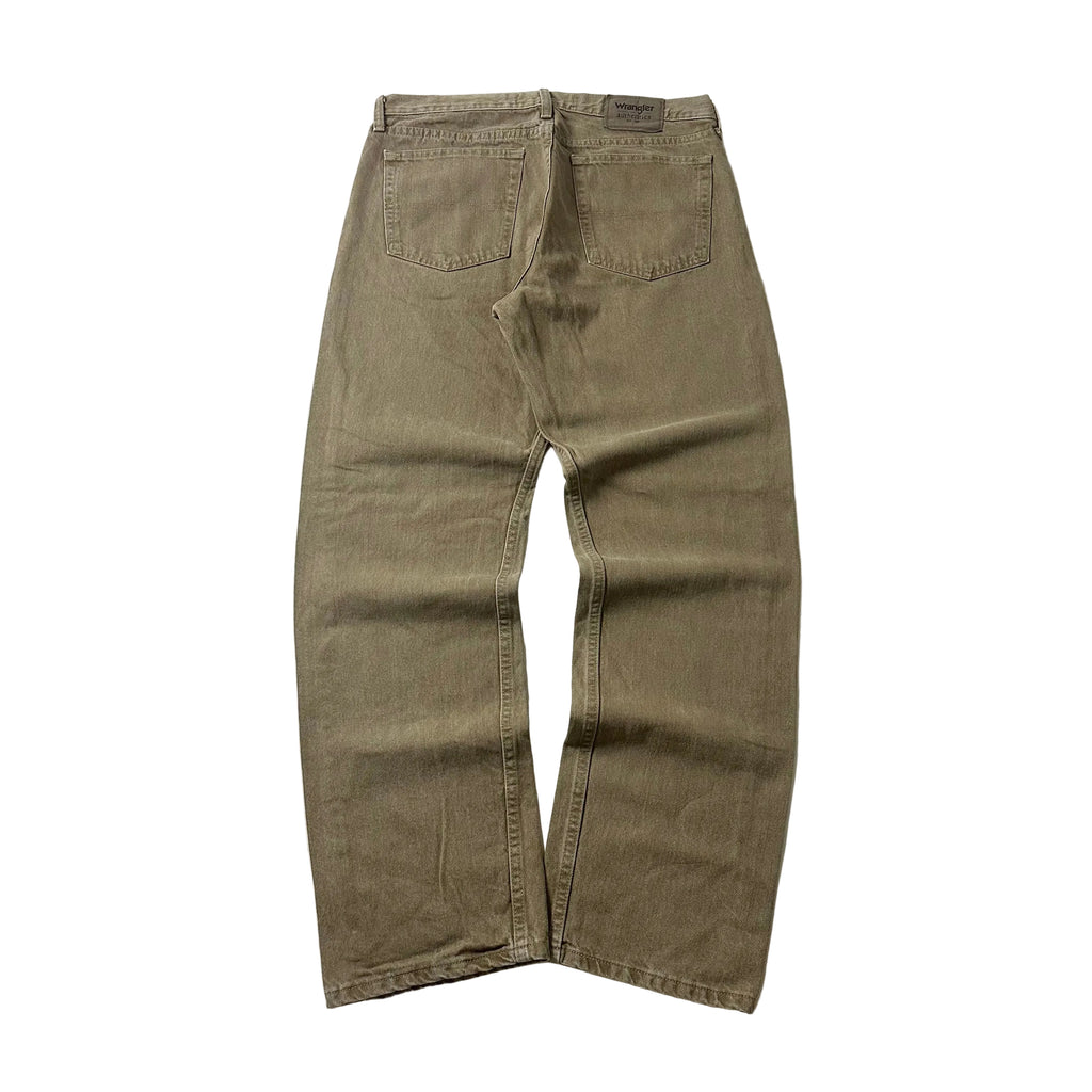 Wrangler Authentics Relaxed Fit Jeans in Khaki (Size 33)