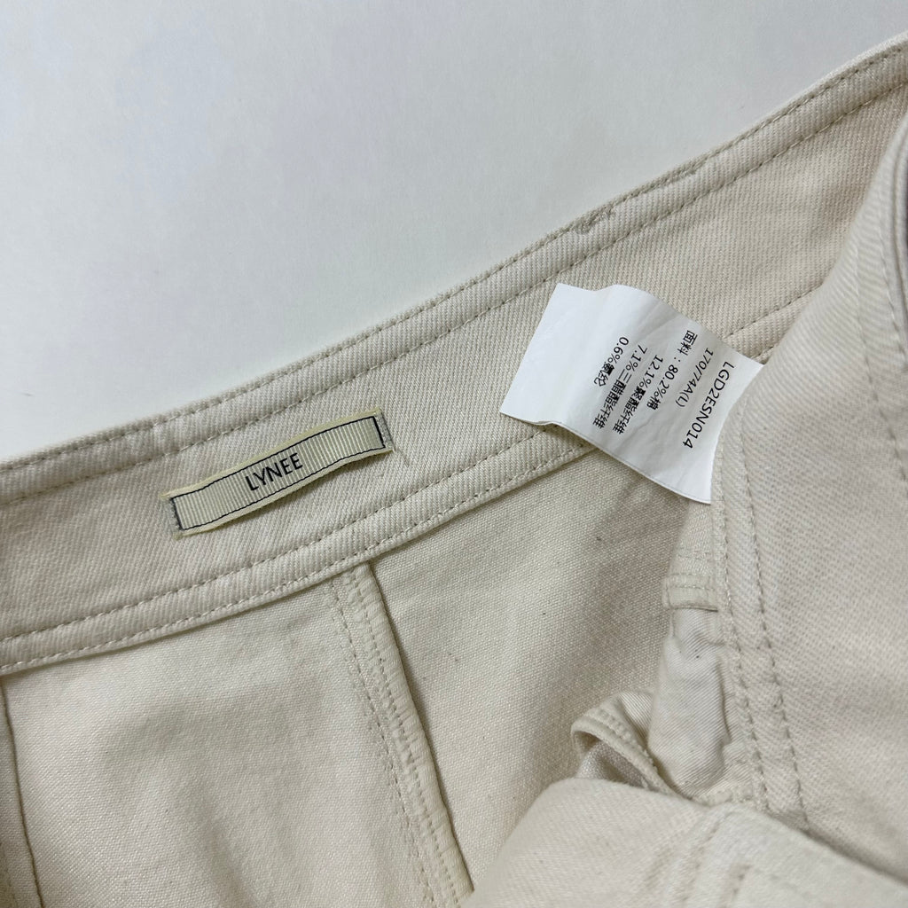 LYNEE Baggy Pants in Off White (Size 30)