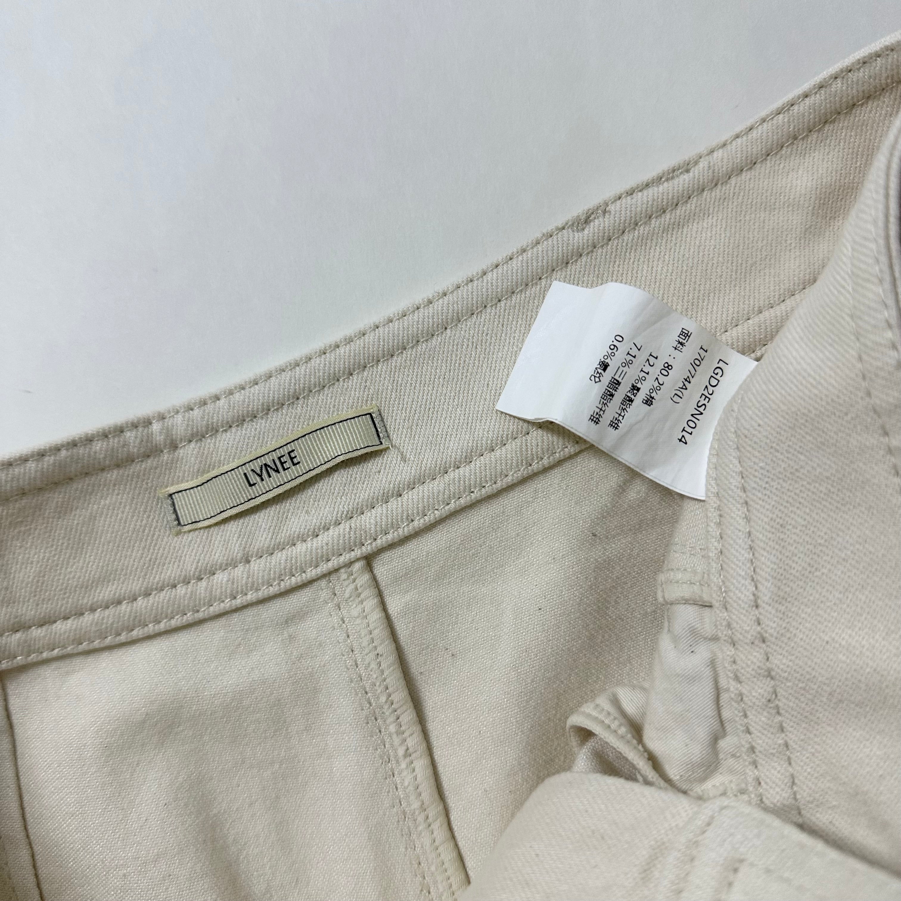 LYNEE Baggy Pants in Off White (Size 30)