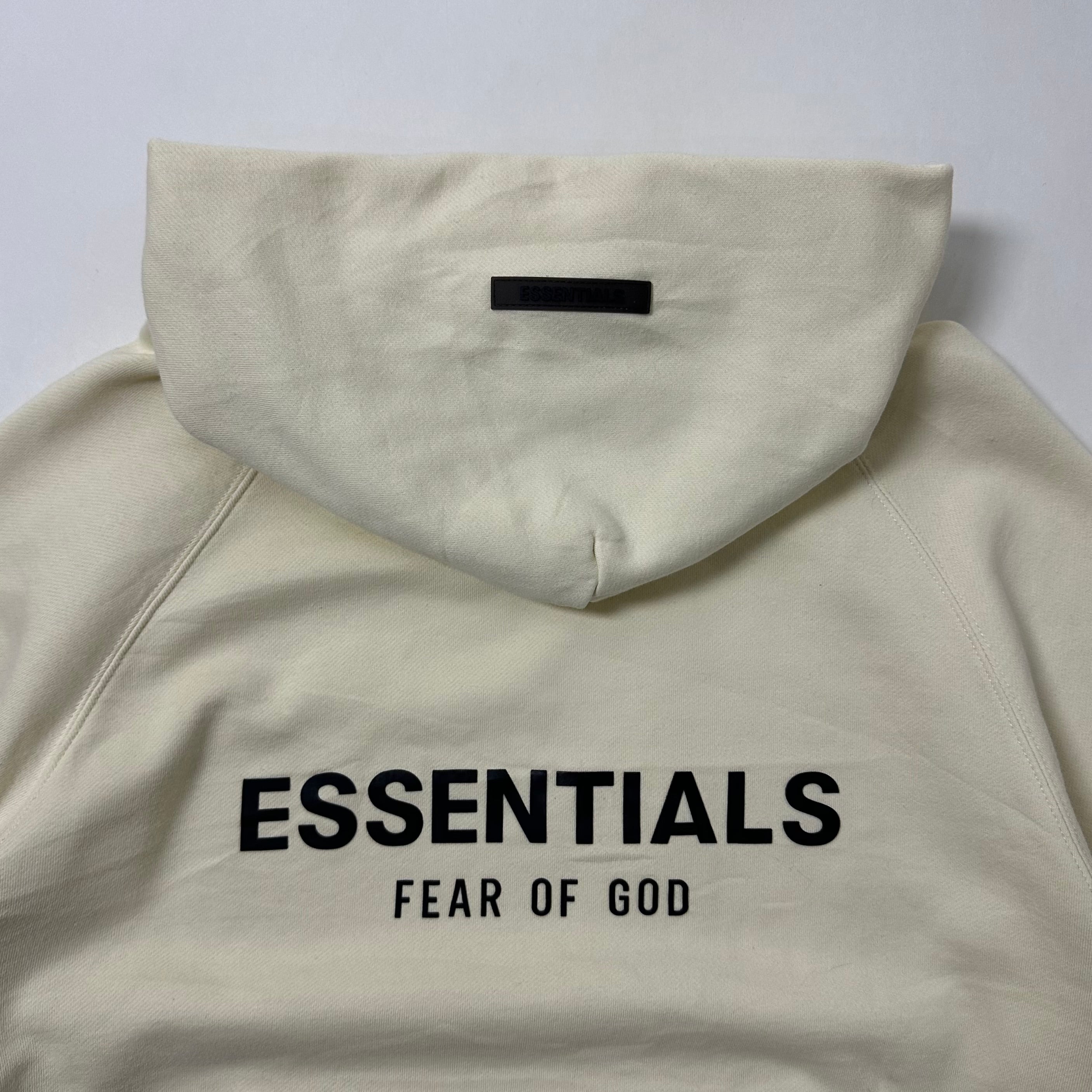 Essentials Pullover Hoodie Jacket Cream Size Small (Fits Large) OFF only