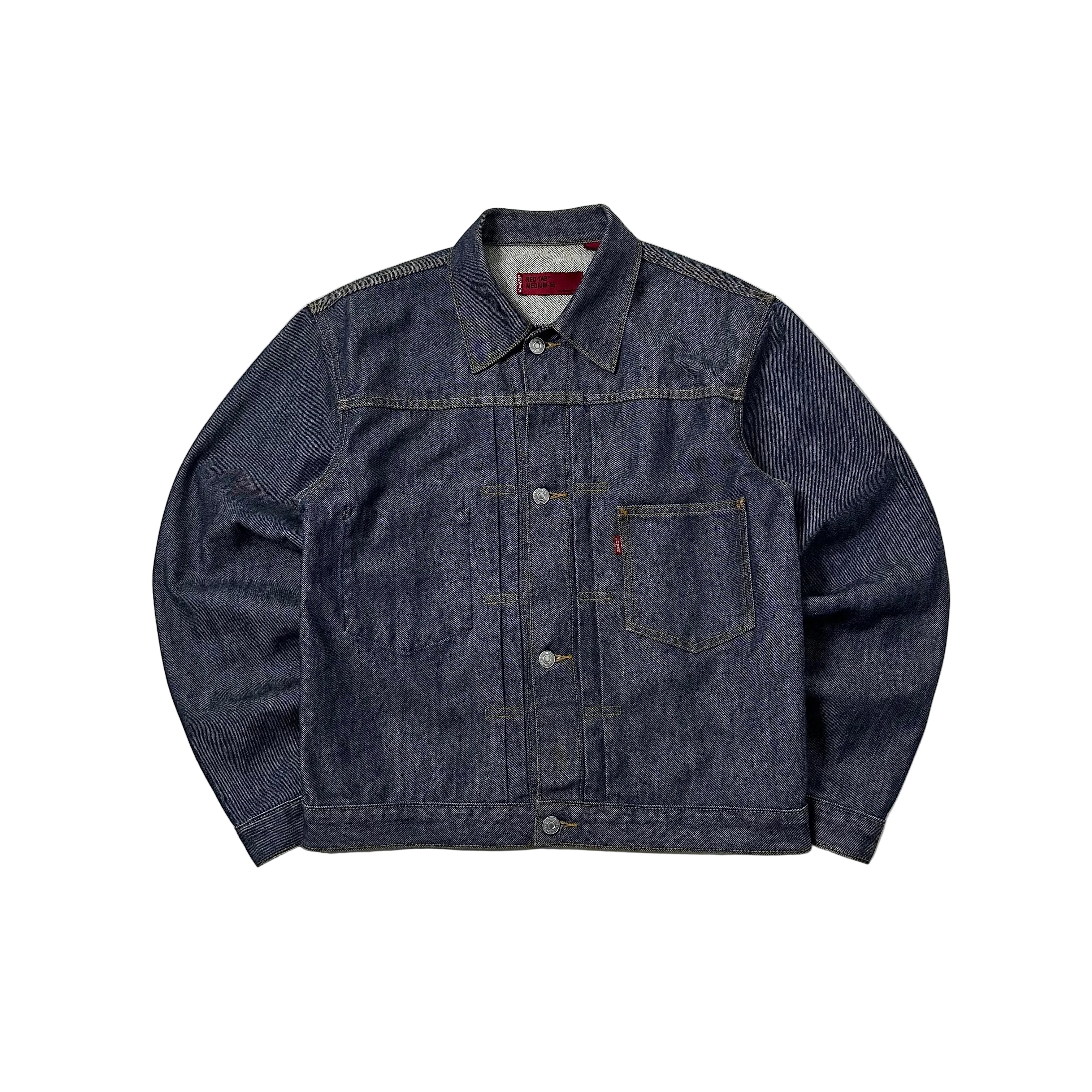Levi's Vintage Clothing Type I denim jacket, designed as a reproduction of the rare 1944 wartime model Size Medium