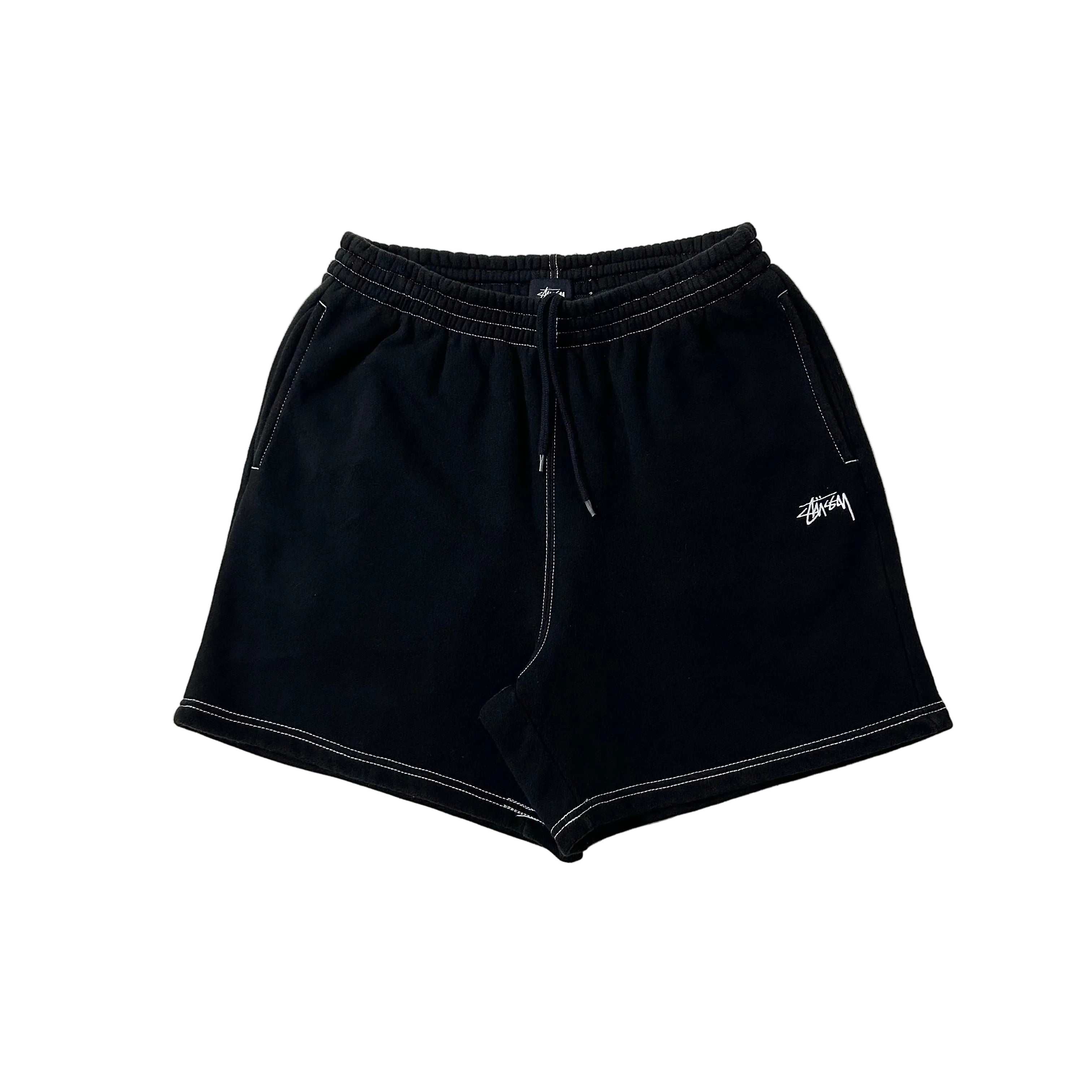 Stussy Sweat Shorts Embroidered Logo in Black (Size 30-38)