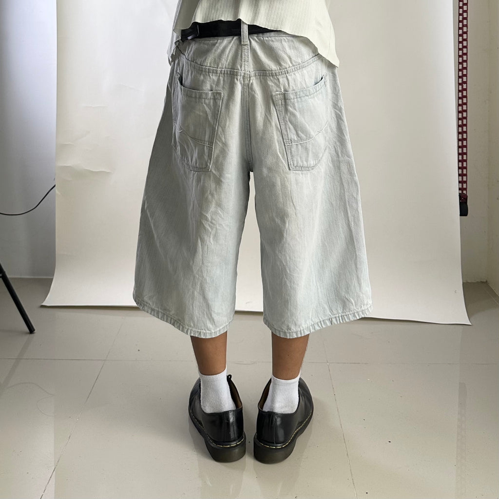 Y2K AVIREX Light Wash Jorts (Size 36)