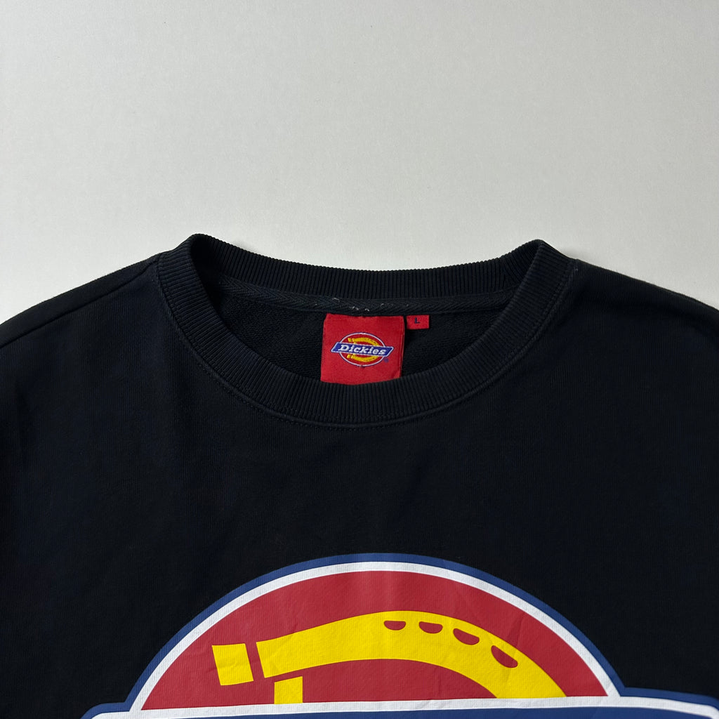 DICKIES Crewneck Sweatshirt in Black (Size Large)