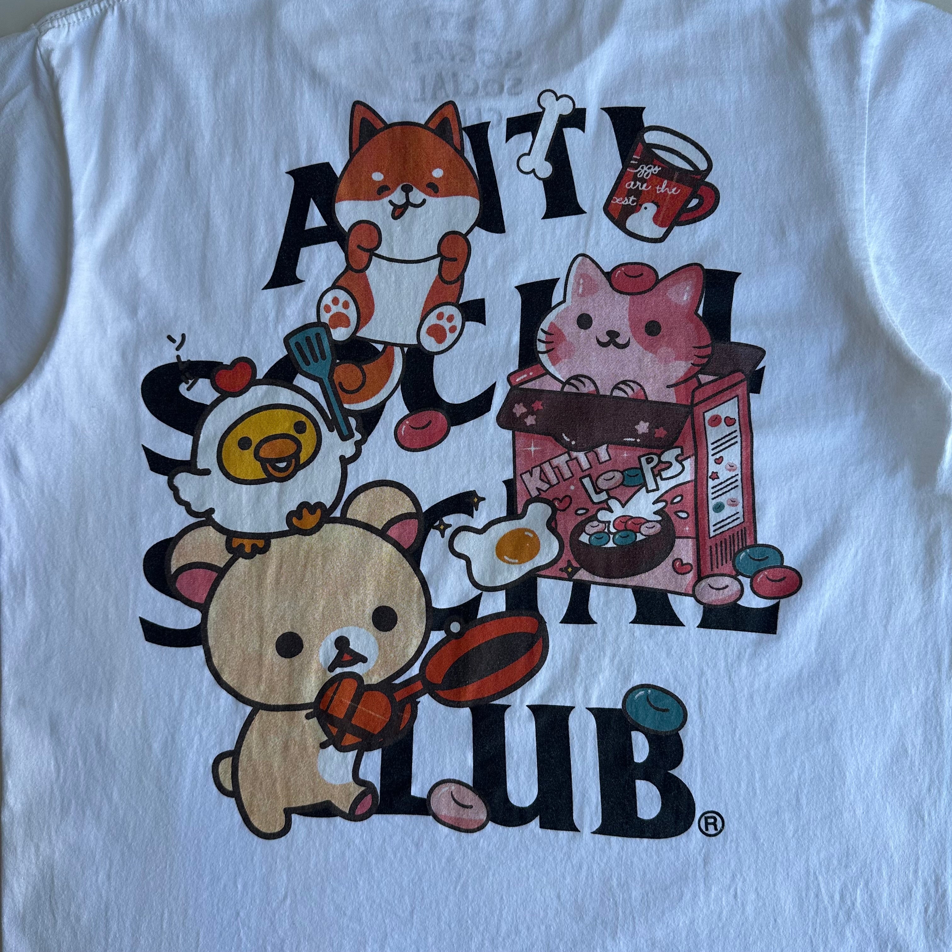 Anti Social Social Club x Rilakkuma characters T-shirt White Large