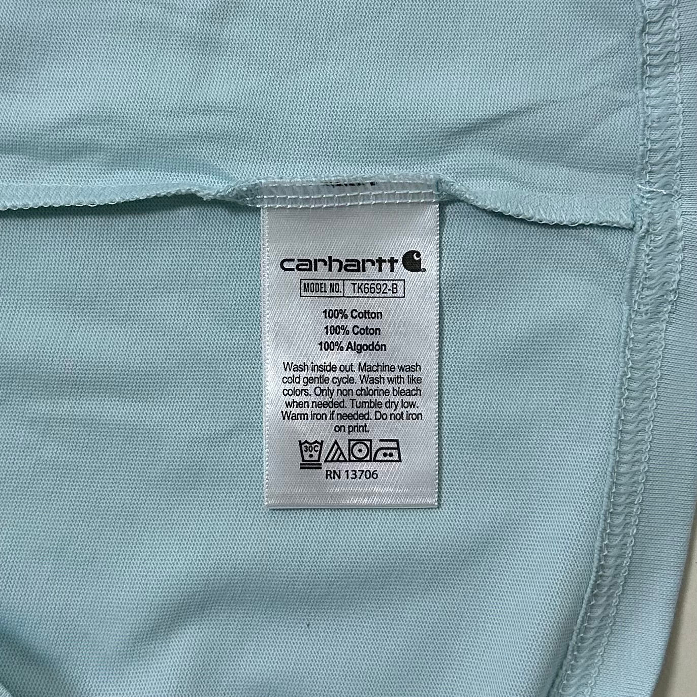 BRAND NEW Carhartt Sleeveless Shirt Fish Graphic Light Blue (Fits Small-Medium)