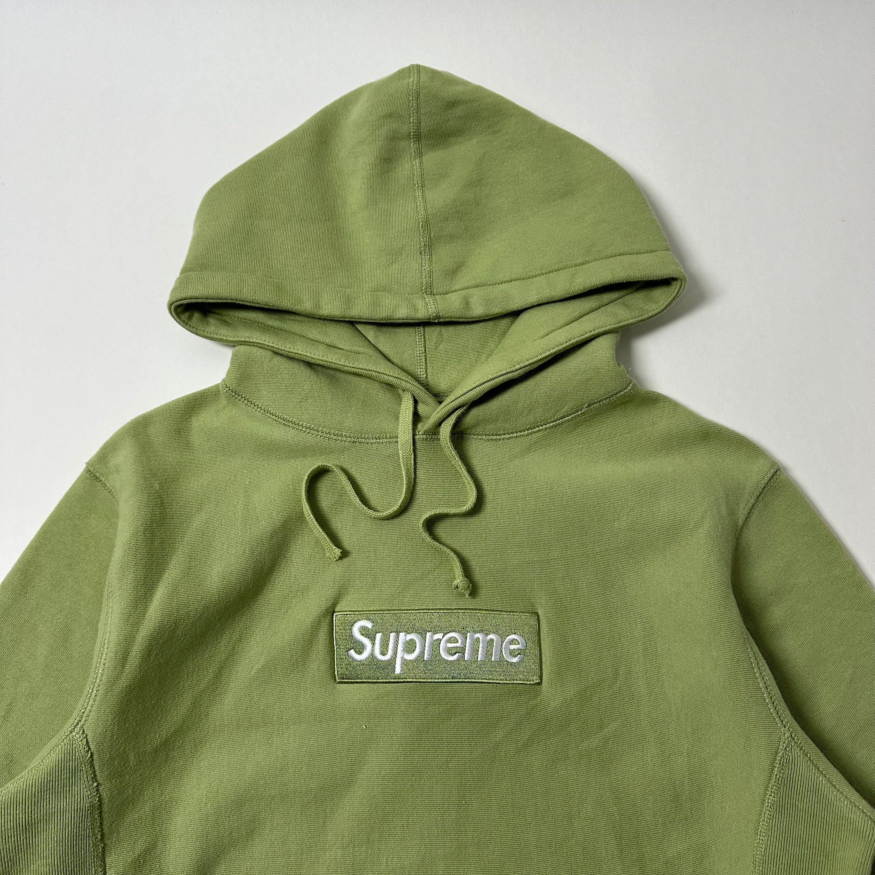 Supreme Box Logo Hoodie Jacket in Pastel Green (Size Medium) OFF only