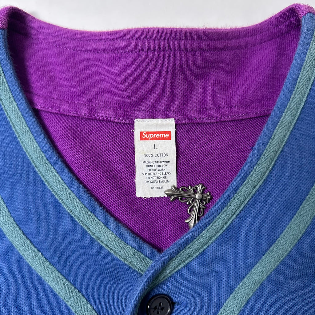 Supreme Color Baseball Top Navy Men’s (Size Large)