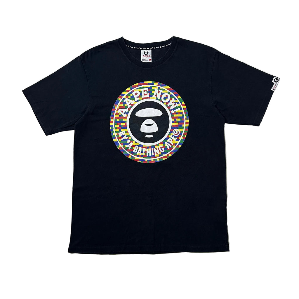 AAPE BY A BATHING APE Graphic T-shirt Black Large
