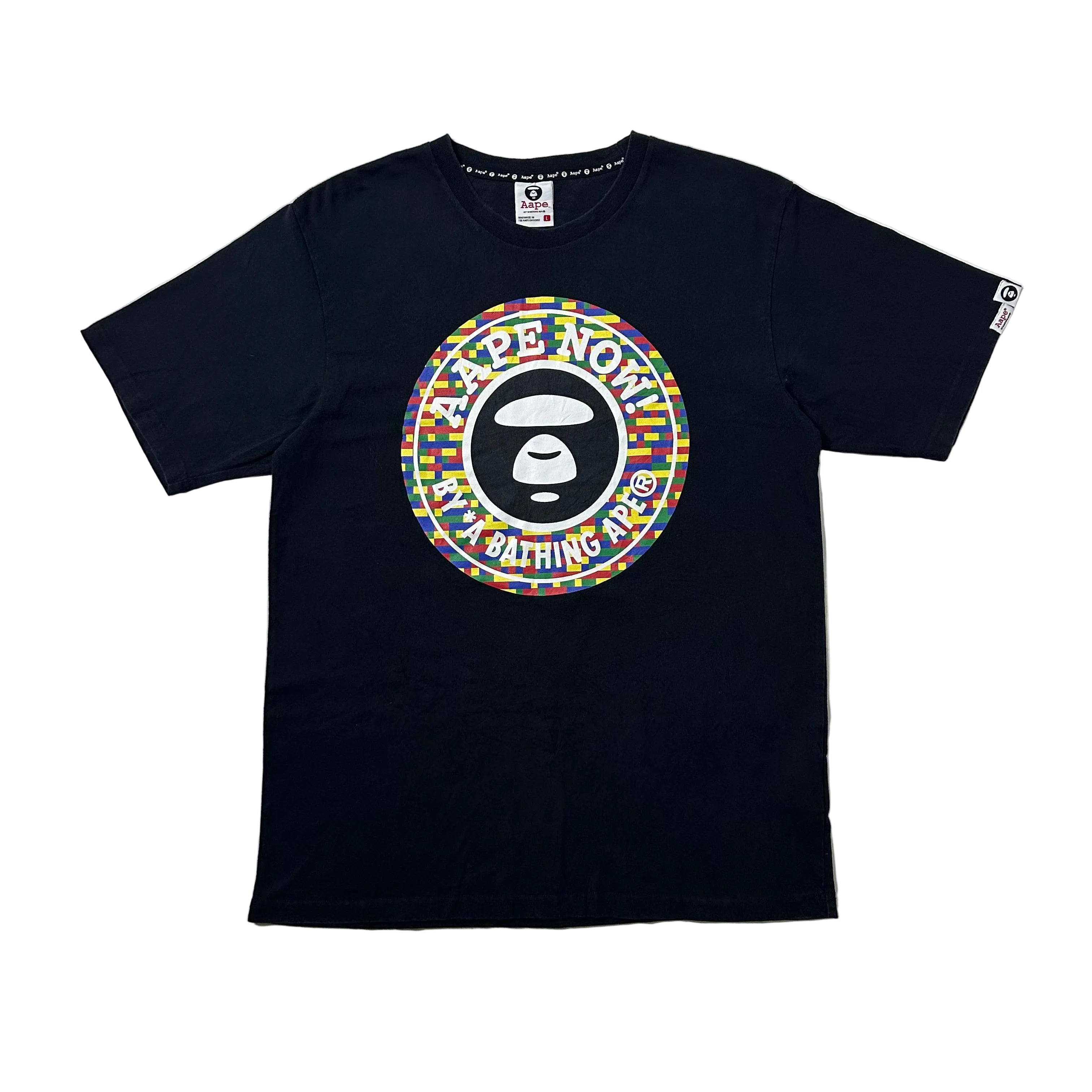 AAPE BY A BATHING APE Graphic T-shirt Black Large