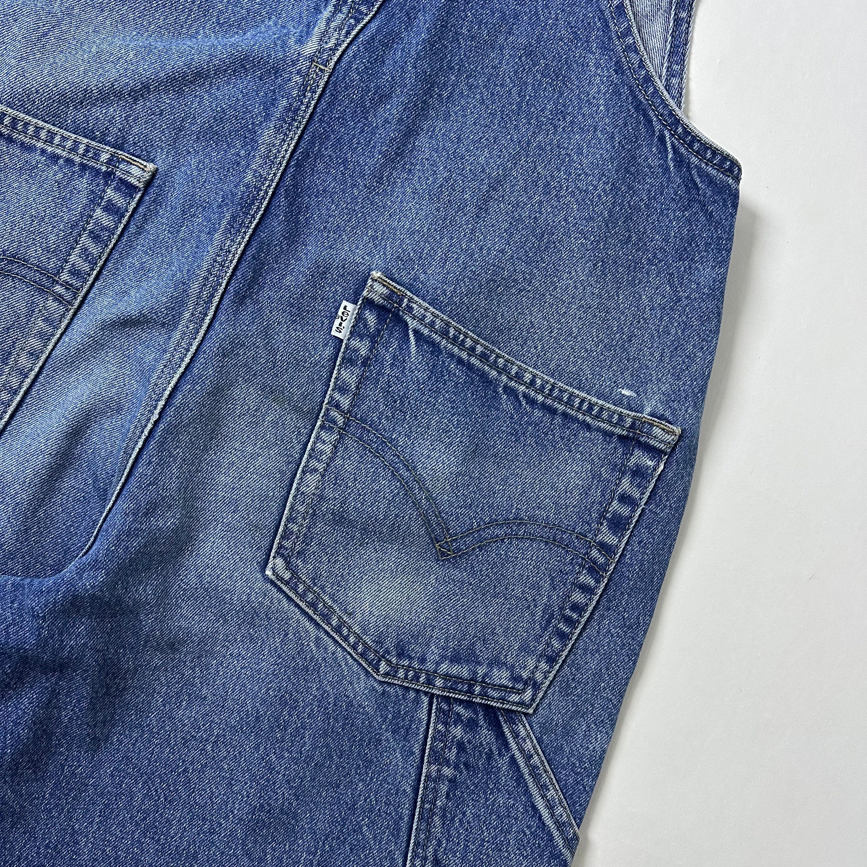 Vintage Levi’s Dungarees Bib Overalls Denim Wash (Size 32-33)