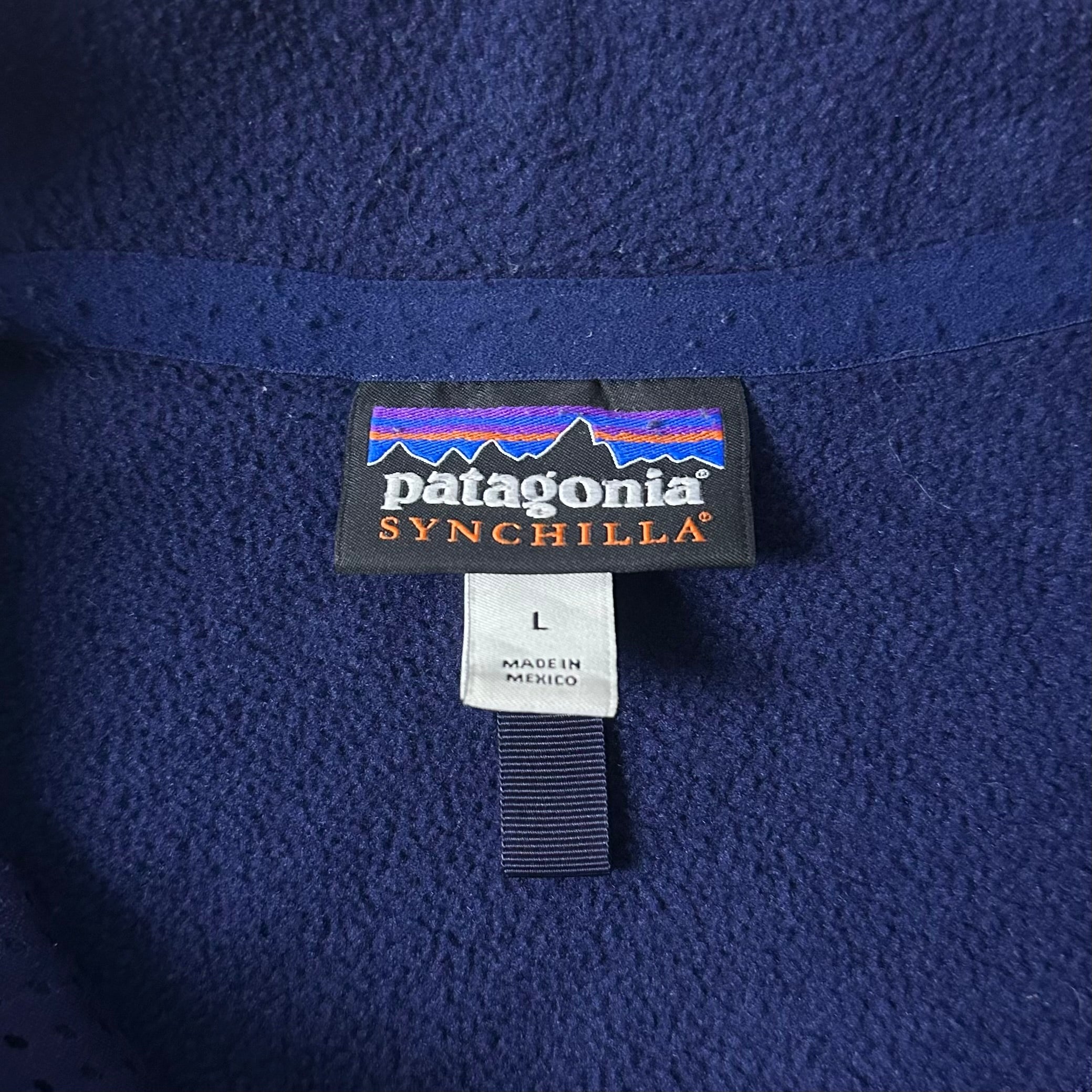 Patagonia Men’s Synchilla Fleece Vest In Dark Navy Blue (Size Large)