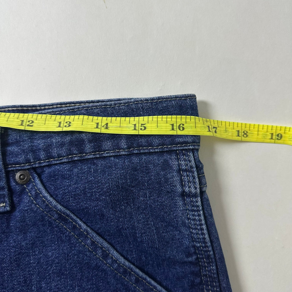 Wrangler Carpenter Pants Fleece-lined in Dark Stonewash (Size 32)