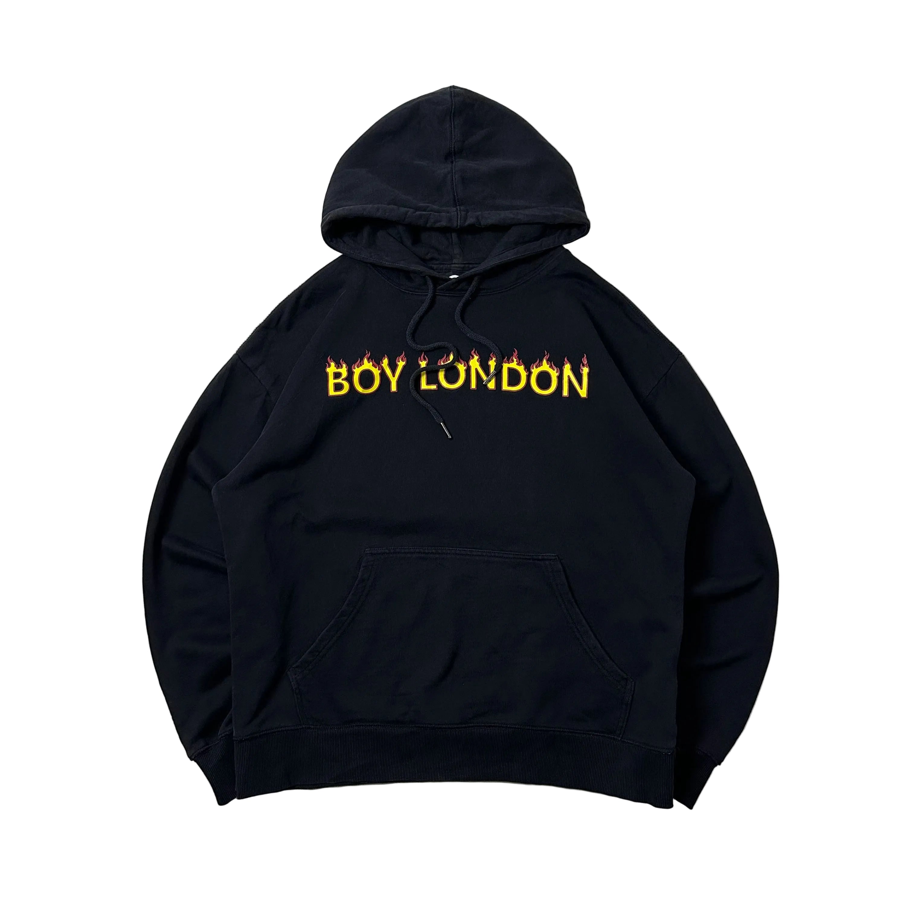 Boy London “Flames” Hoodie Jacket in Black (Size Large) OFF only