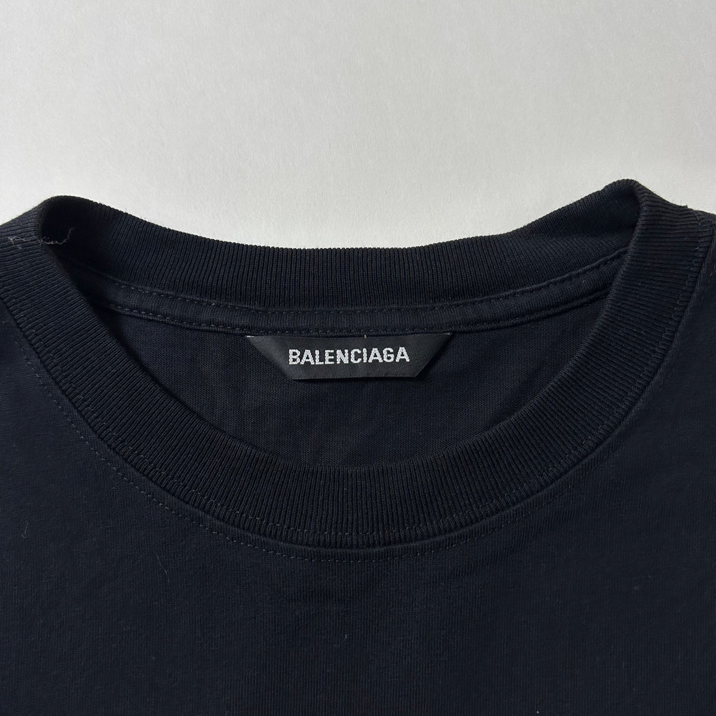 Balenciaga BB Interlocking Logo T-shirt in Black Medium Oversized (Fits L-XL) OFF Only