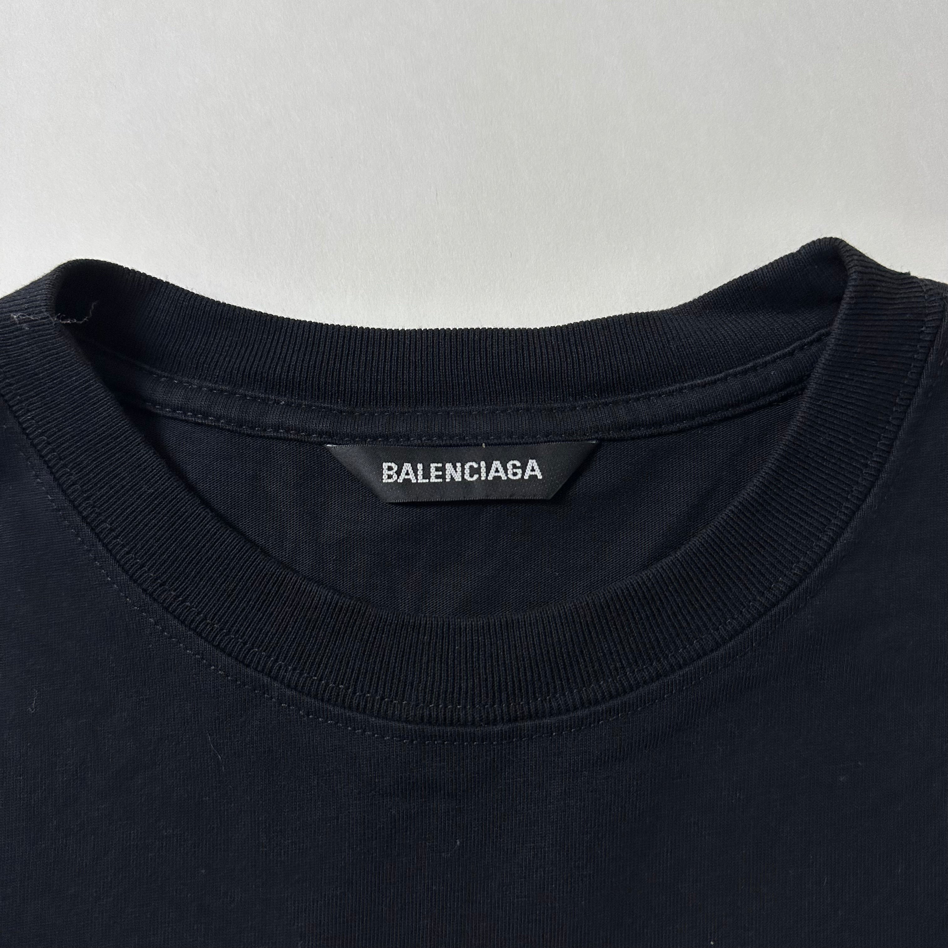 Balenciaga BB Interlocking Logo T-shirt in Black Medium Oversized (Fits L-XL) OFF Only