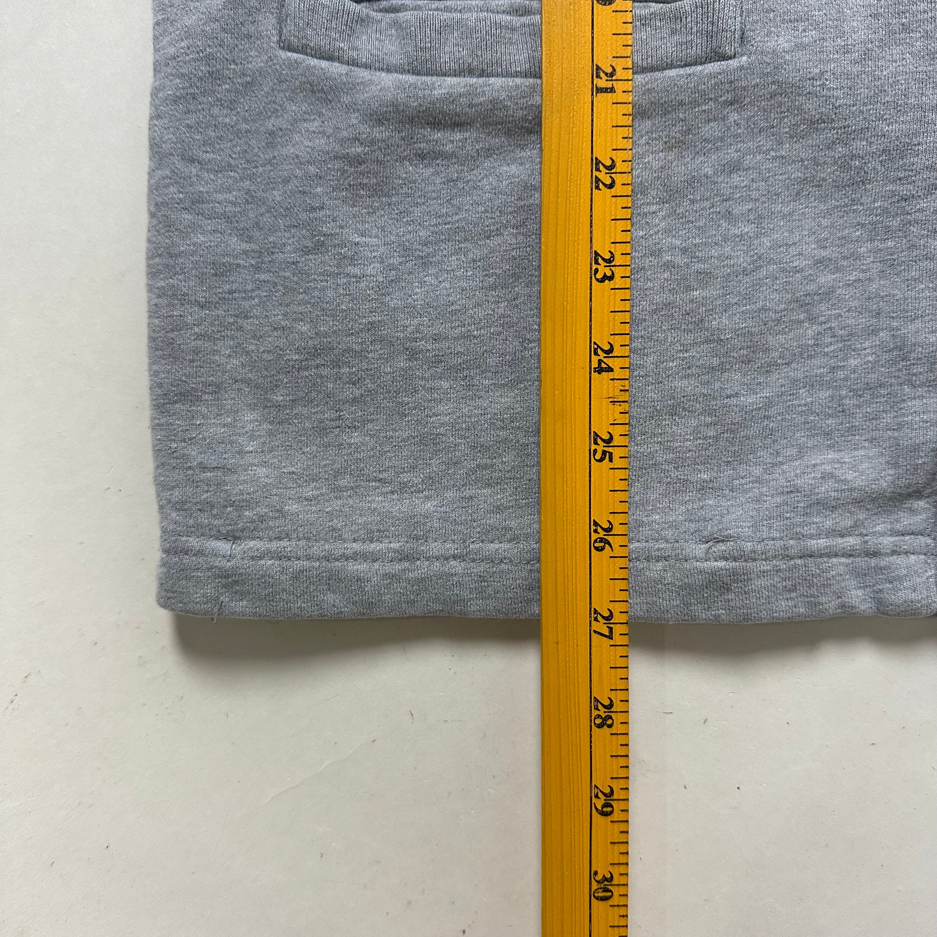 Stussy Cardigan Sweater Felt Patch Crown-topped “S” Logo in Gray (Size Medium)