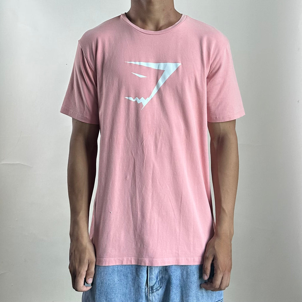 Gymshark Sharkhead Infill T-shirt in Pastel Pink (Size Small)