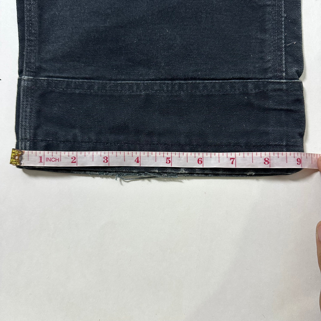 Carhartt Duck Bib Overalls Double Knee Black (Size 32-34)