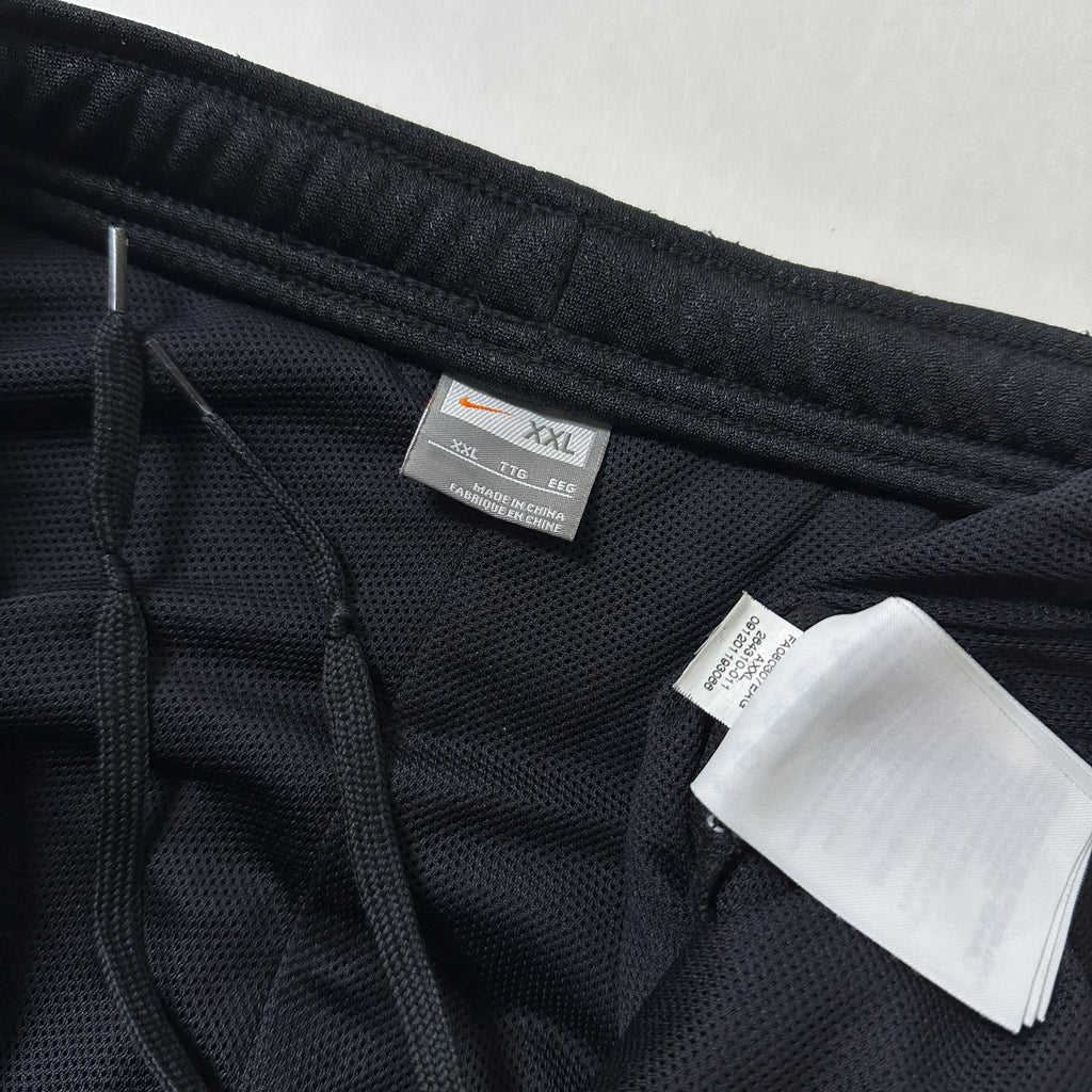 NIKE Y2K Embroidery Swoosh Track Pants in Black (Size 34-40)
