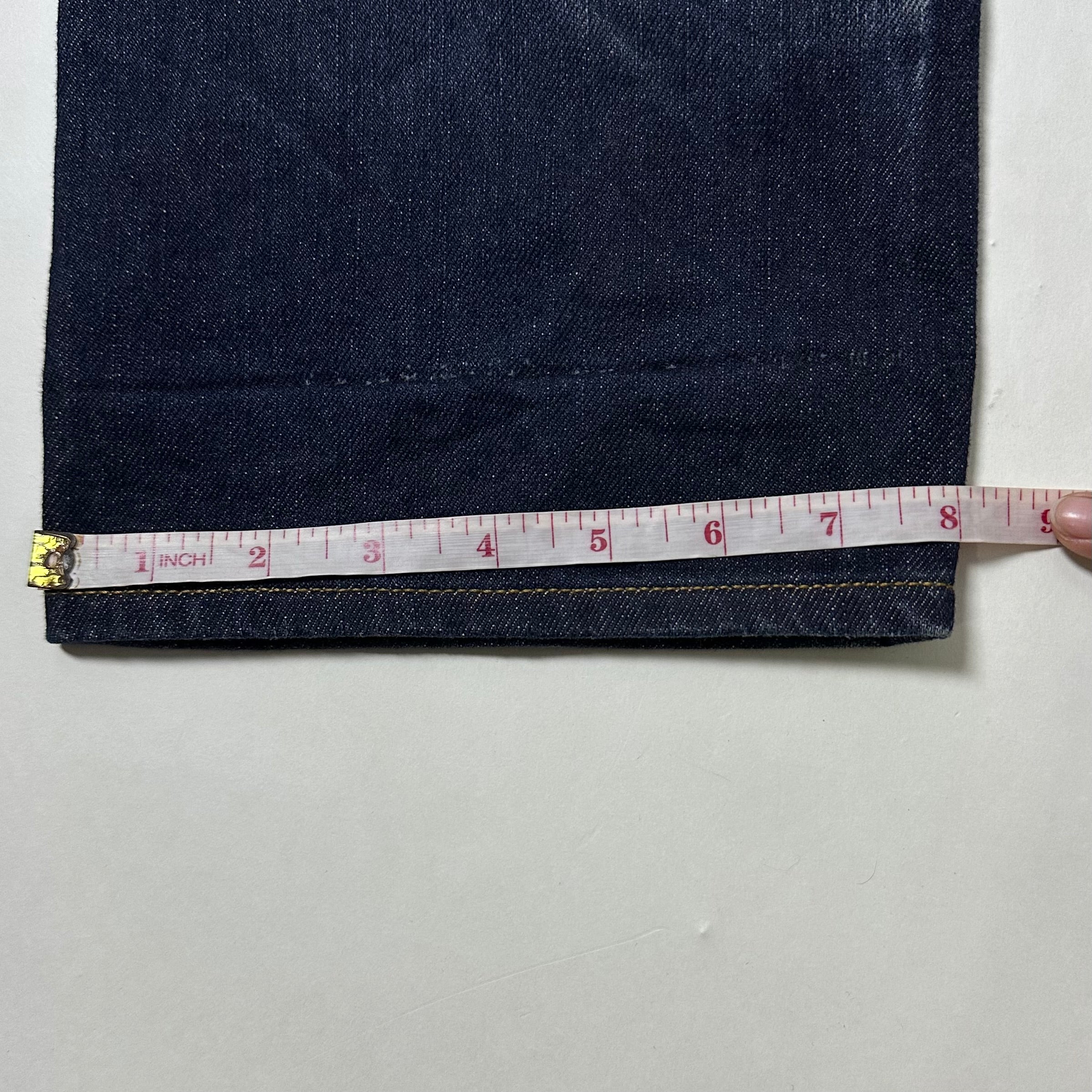 Evisu Big Daicock Mechanical Motif Selvedge Denim Size 30-32