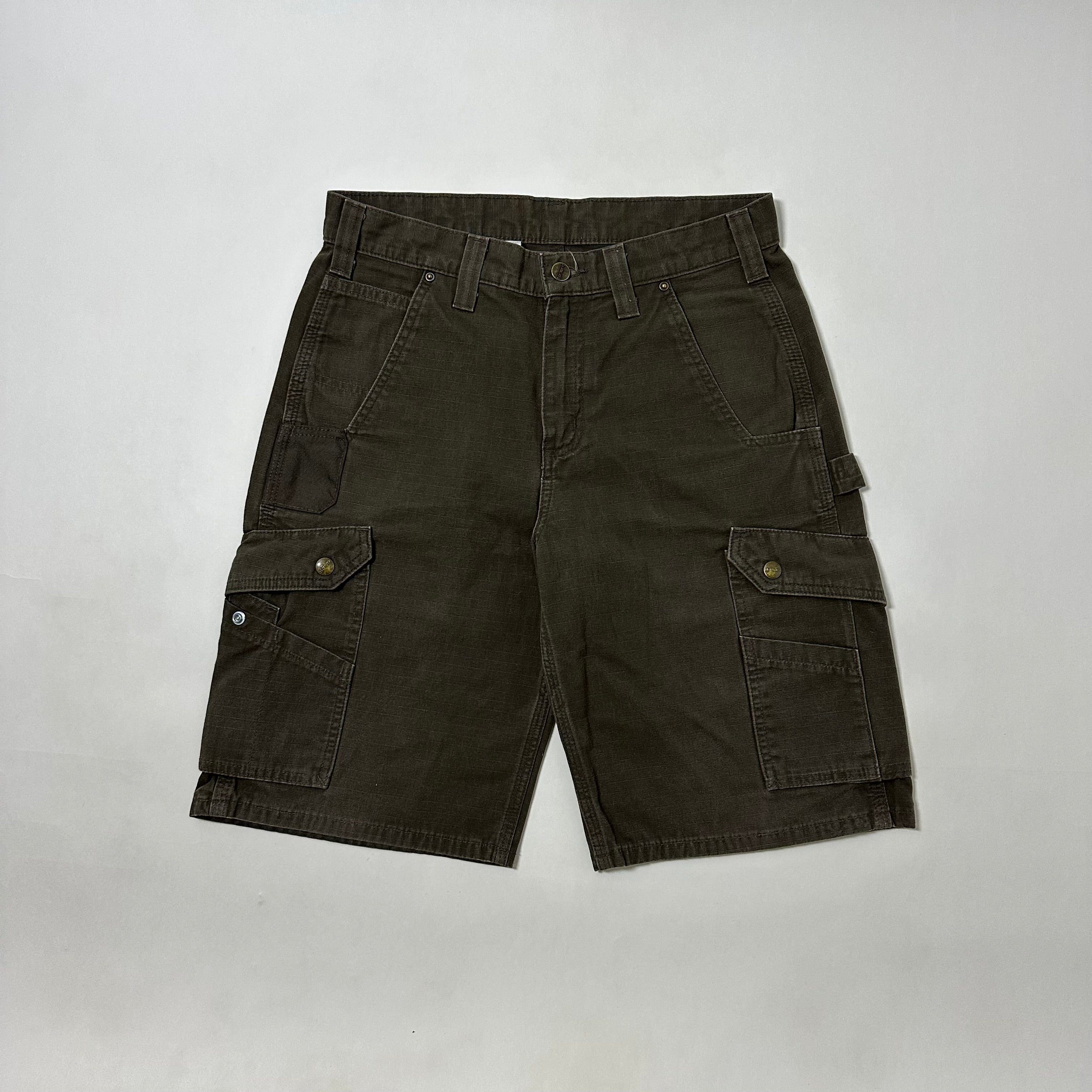 Carhartt Ripstop Cargo Shorts Dark Coffee Size 30