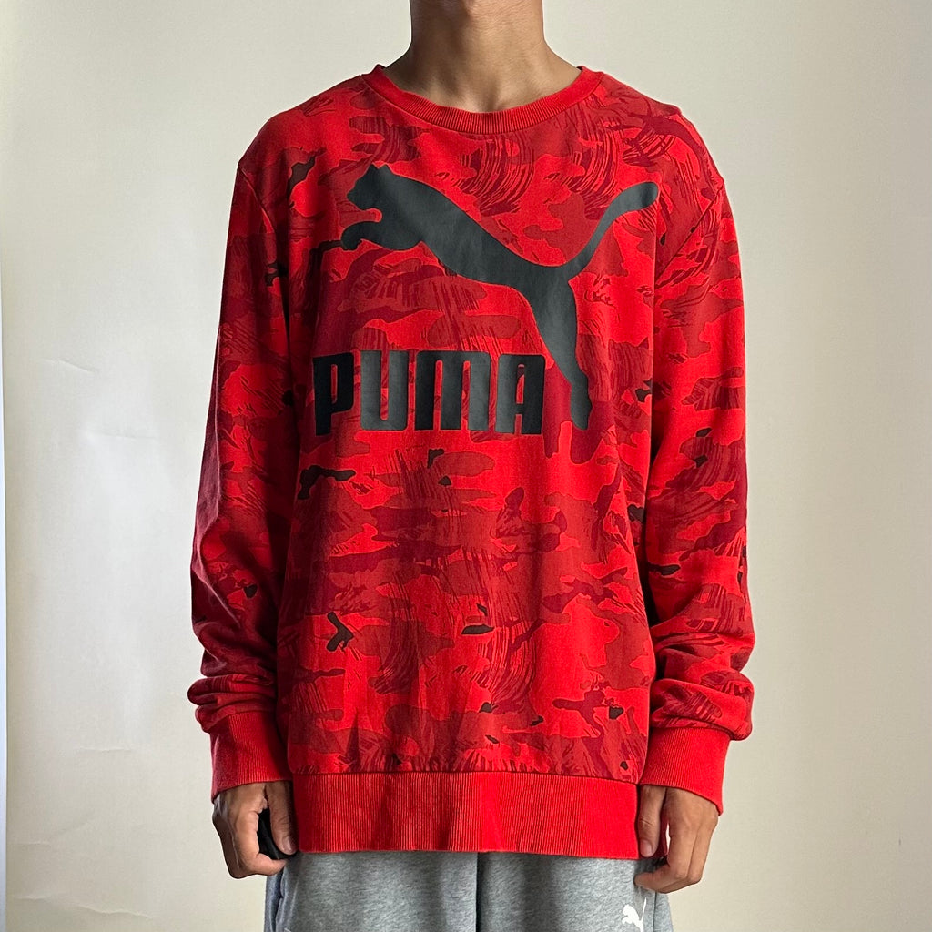 Puma Red Camo Crewneck Sweatshirt (XL Fittings)