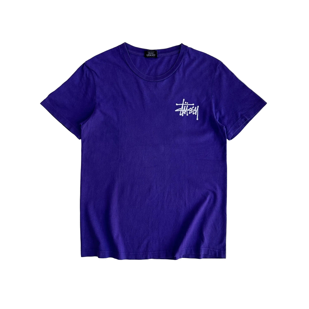 Stussy Basic Logo T-shirt Purple Small
