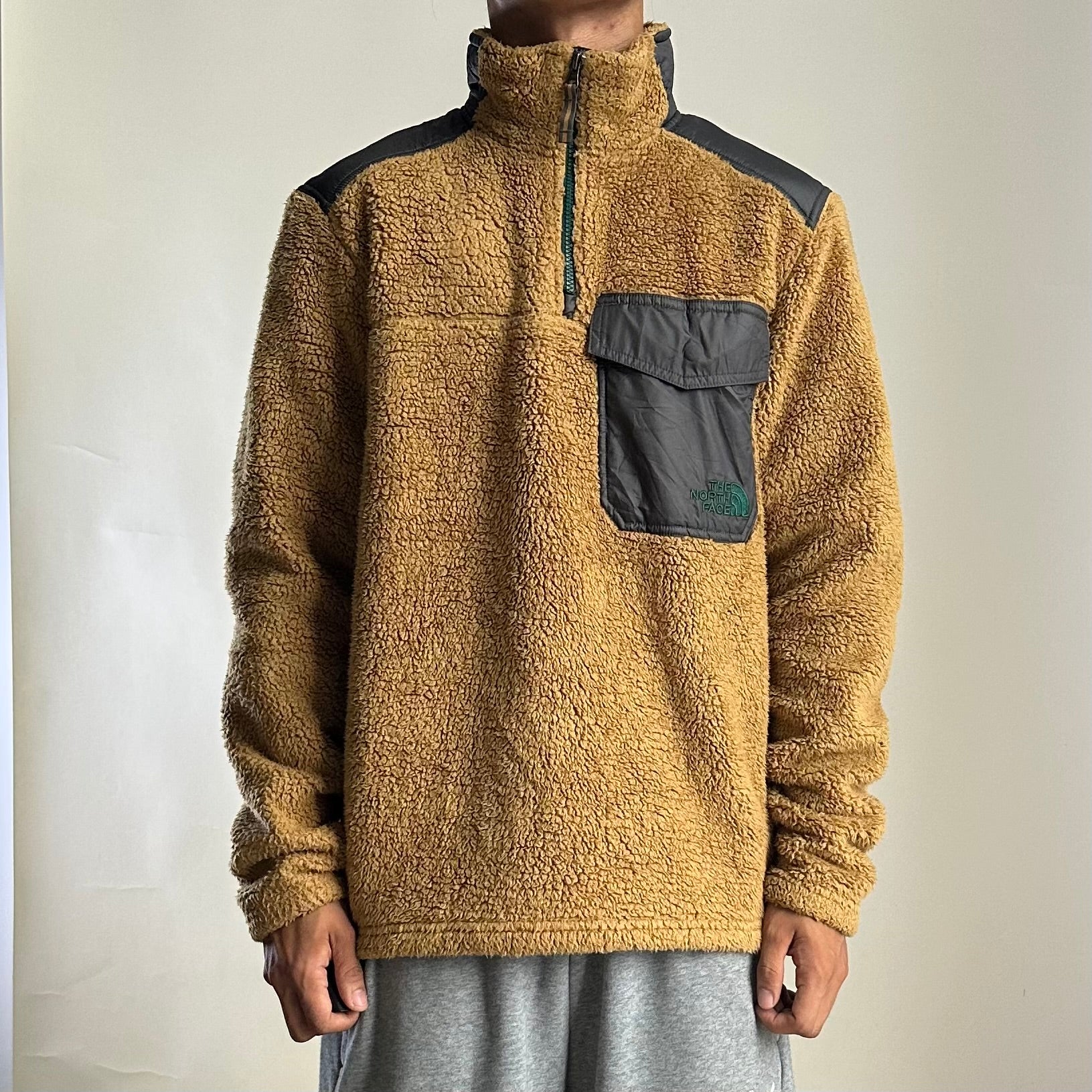 The North Face Groveland Chestnut Brown Sherpa Fleece Jacket Small (Fits Medium)