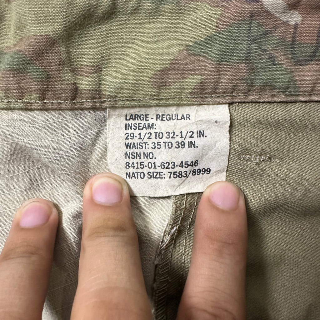 U.S. Army Camouflage Cargo Ripstop Pants (Size 35-39)