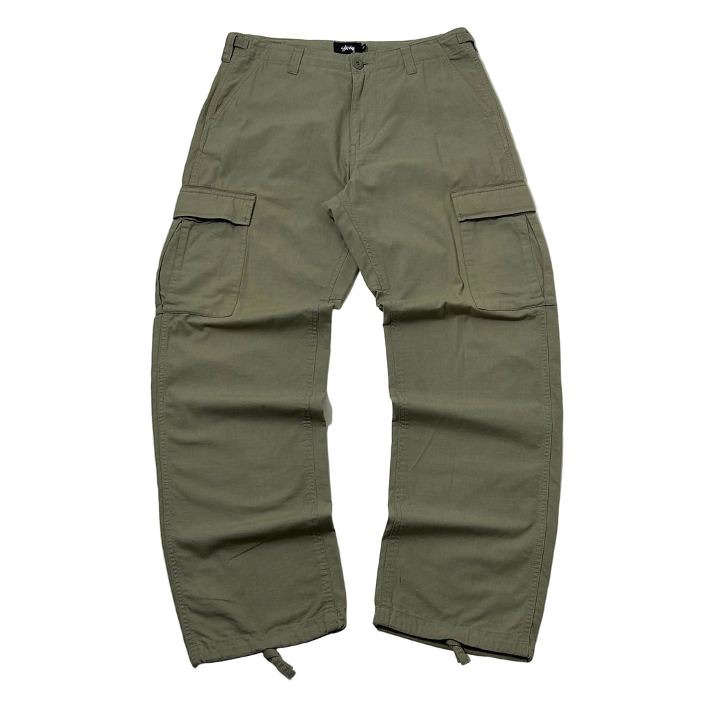 Stussy Cargo Ripstop Pants in Olive Green (Size 32)