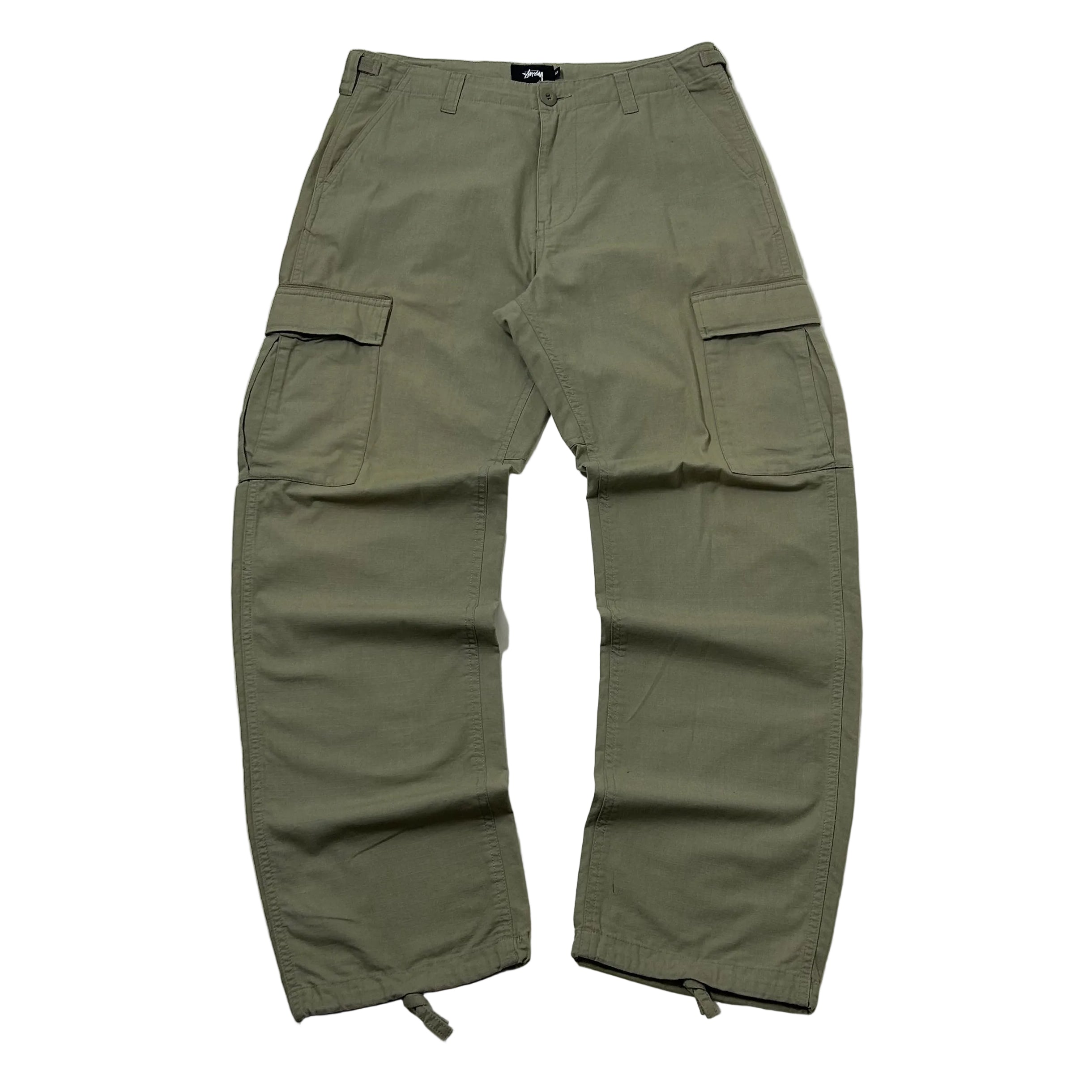 Stussy Cargo Ripstop Pants in Olive Green (Size 32)