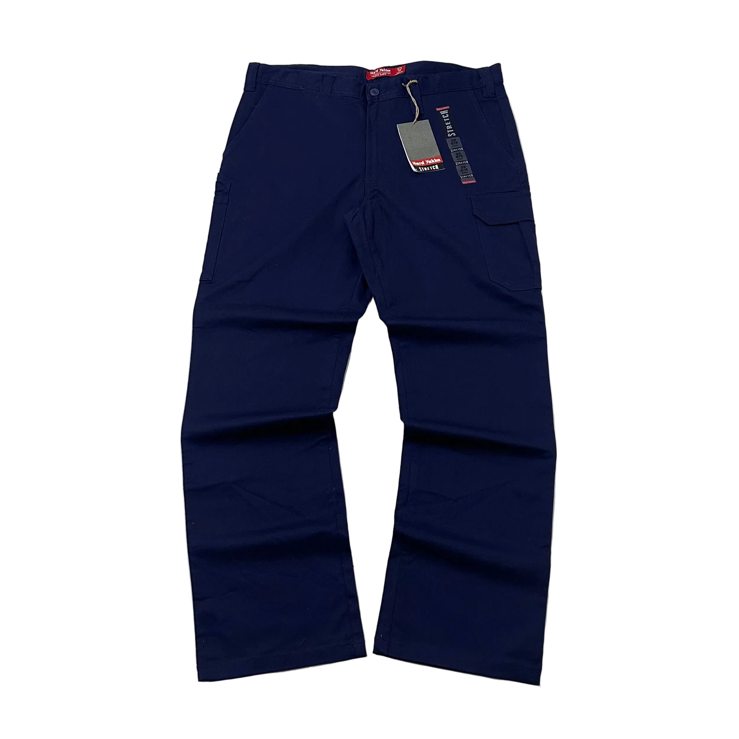 BRAND NEW Hard Yakka Cargo Work Stretch Pants in Navy (Size 38)