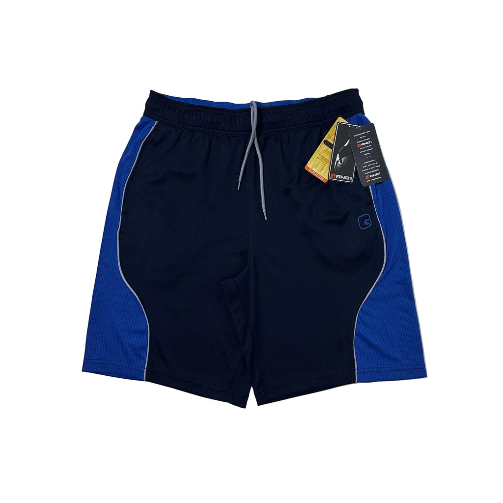 BRAND NEW AND1 Men's Active All Court Basketball Shorts Navy Size Medium (32-38)