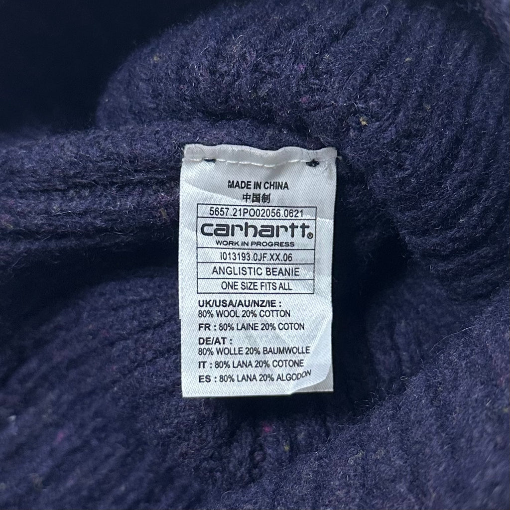 Carhartt WIP Anglistic Beanie Speckled Dark Navy Blue (One Size) - SOLD