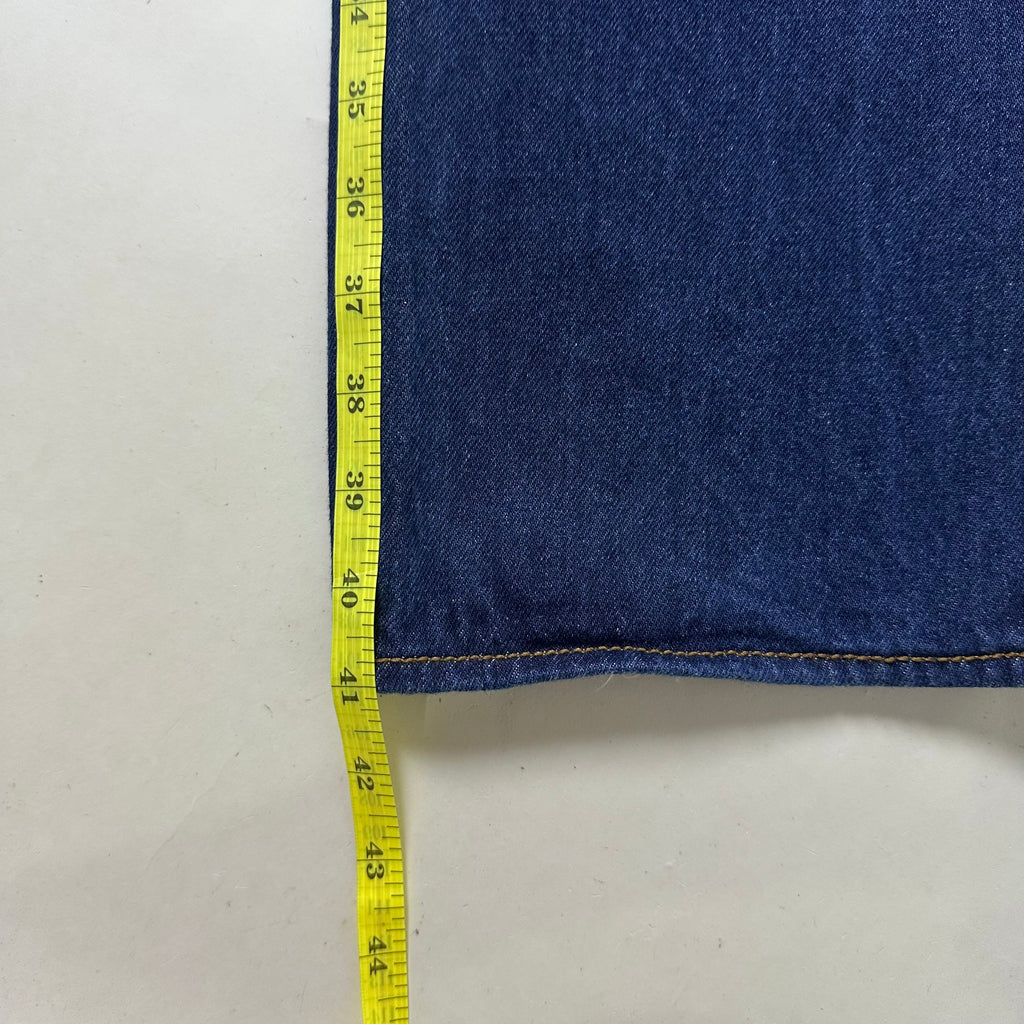 Levi’s 501 Original Fit Jeans Extended Patch in Classic Indigo Dark Wash STF (Size 34-35)