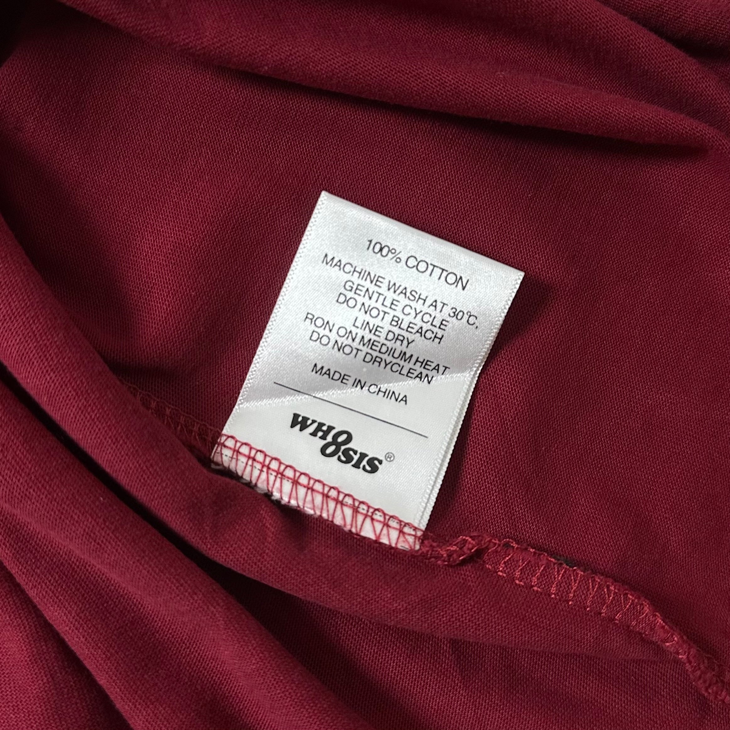 WHOOSIS Long-sleeve T-Shirt in Burgundy (Size XL)