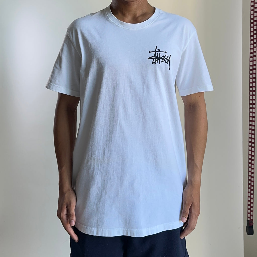 Stussy Basic Logo T-shirt White Large - SOLD