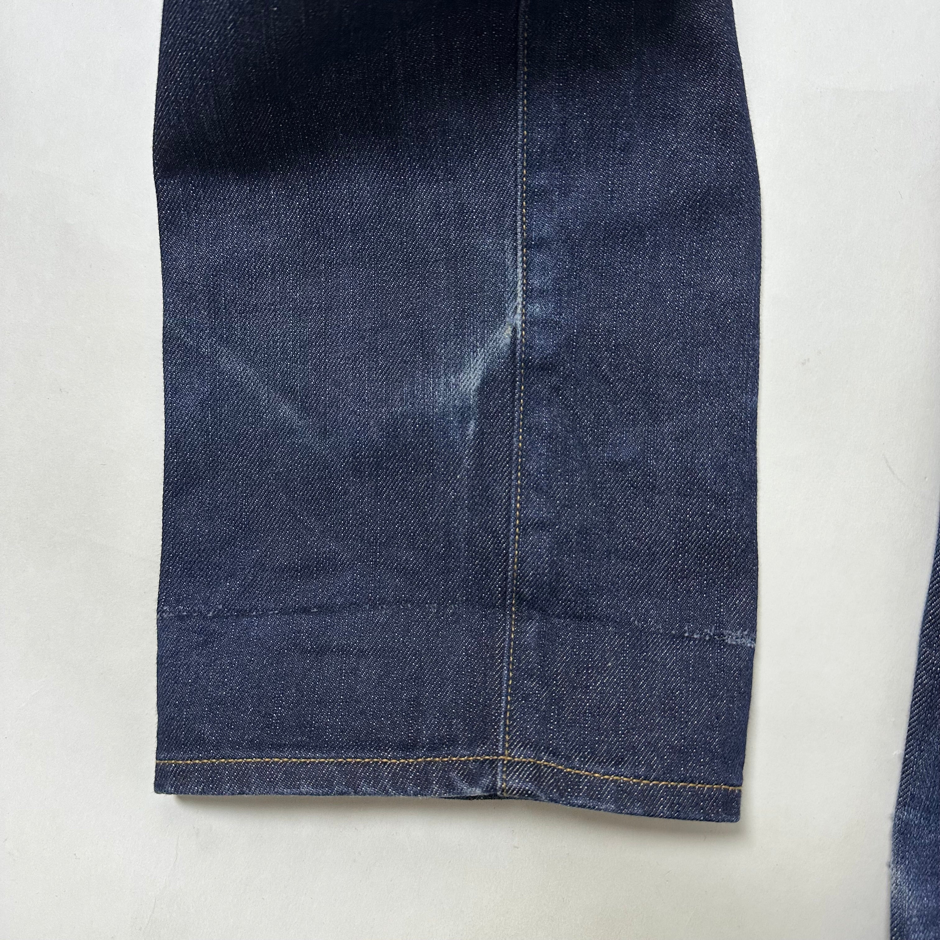 Evisu Big Daicock Mechanical Motif Selvedge Denim Size 30-32