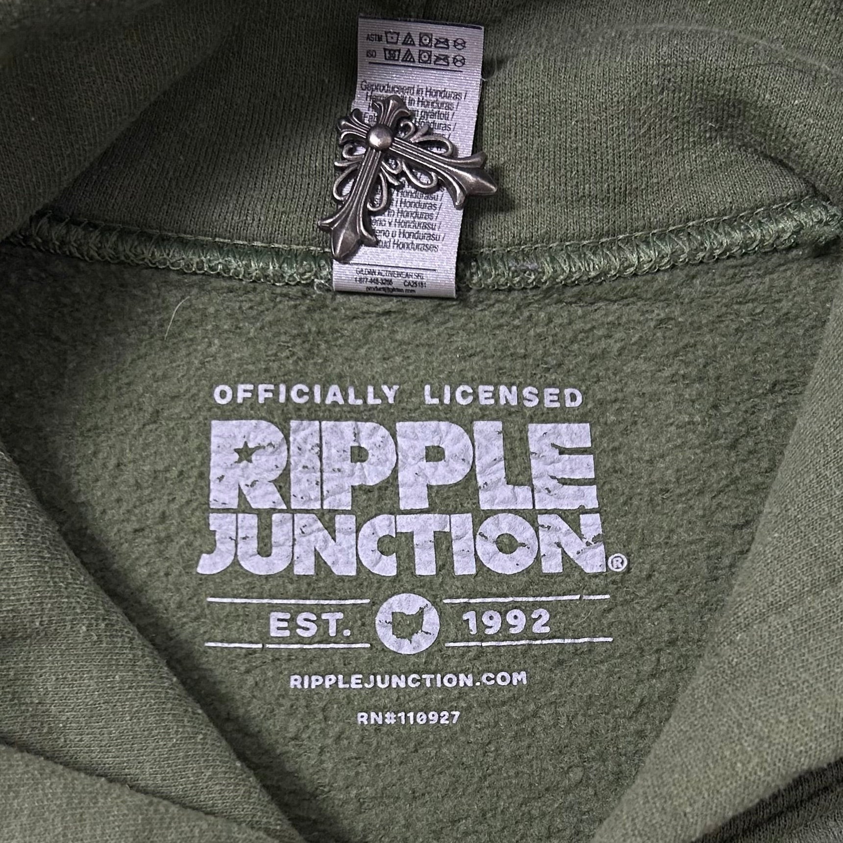 The Goonies Ripple Junction Hoodie Army Green Size Medium