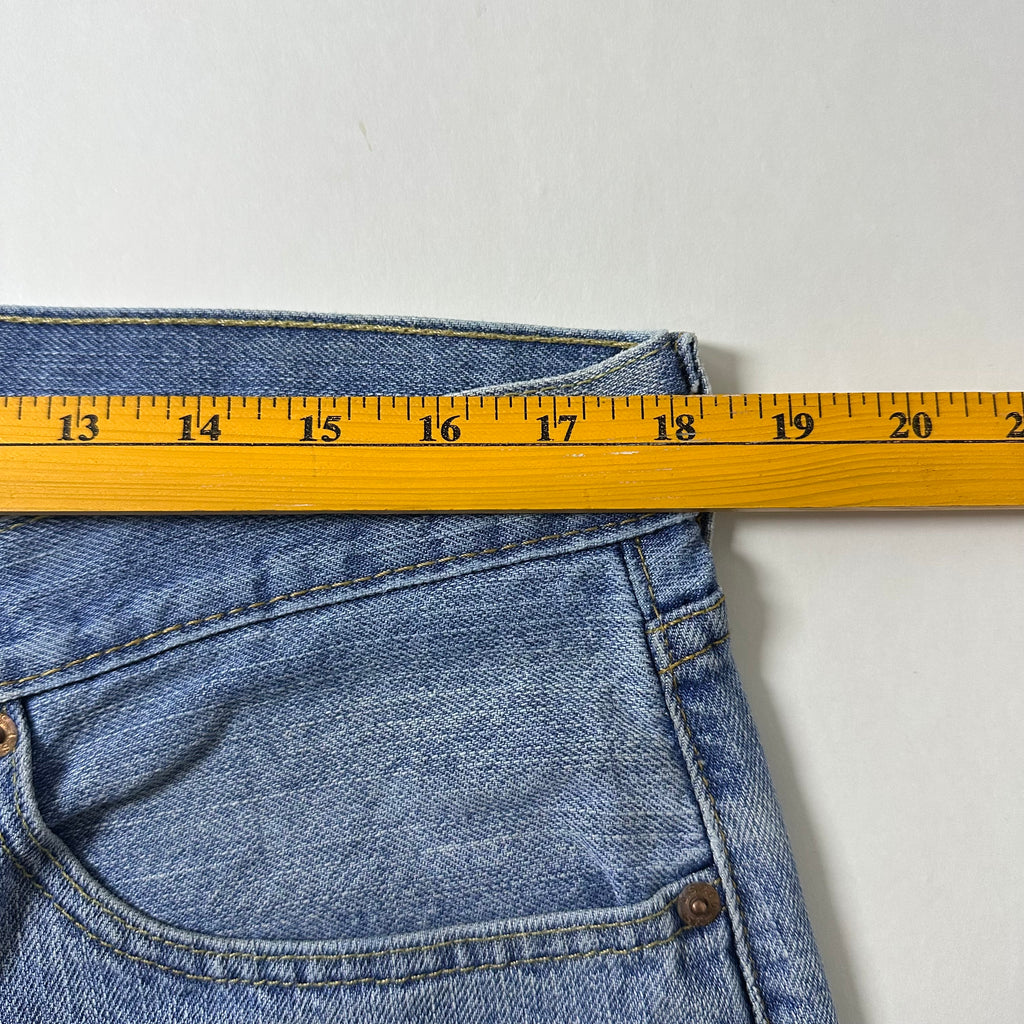 Levi’s 505 Denim Jorts in Light Wash Blue (Size 36)
