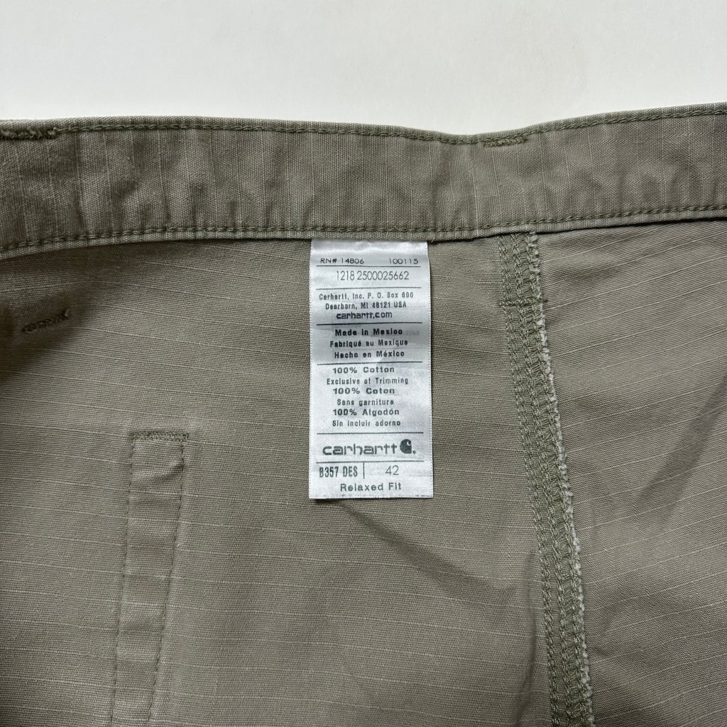 Carhartt Ripstop Dessert Cargo Work Shorts Size 42