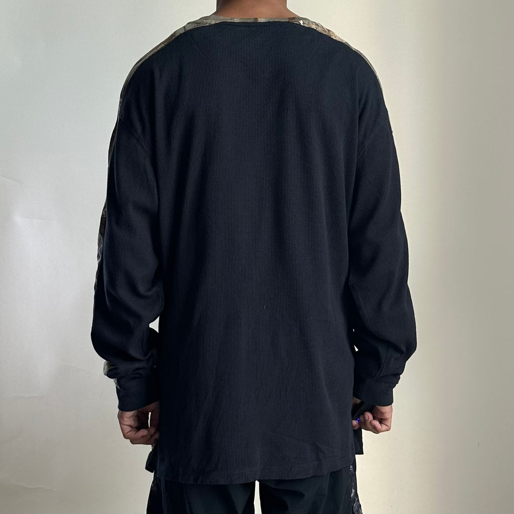 Realtree Thermal Waffle Long-sleeve in Black (Size XL)