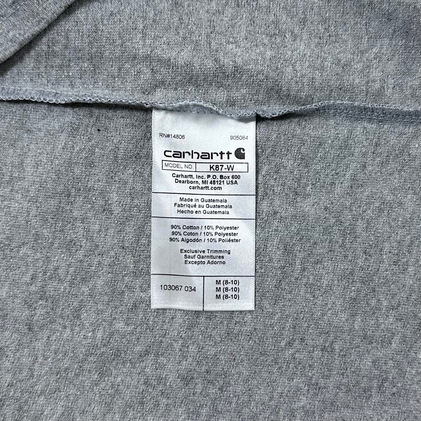 BRAND NEW Carhartt K87 Pocket T-shirt Unisex Heather Gray (Fits Small-Medium)