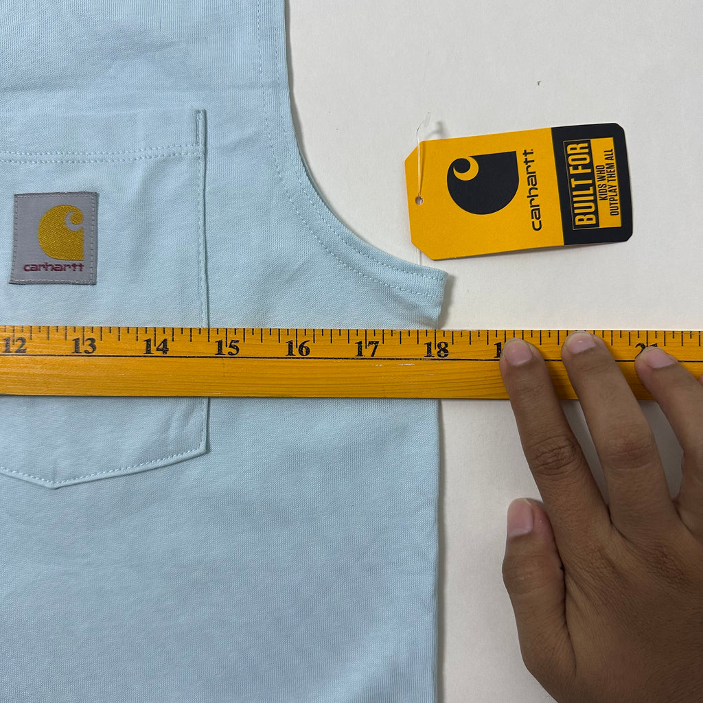 BRAND NEW Carhartt Sleeveless Shirt Fish Graphic Light Blue (Fits Small-Medium)
