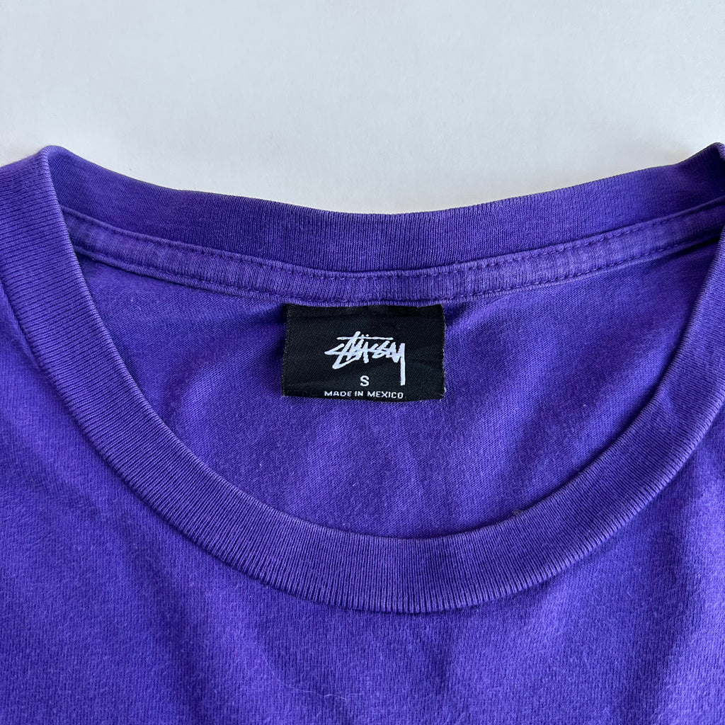 Stussy Basic Logo T-shirt Purple Small